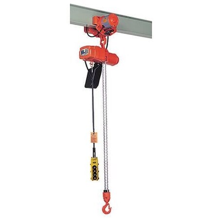 Electric Chain Hoist, Alpha S Series, 220 Lb Capacity, 20 Ft Lift, 42 Fpm Lift Speed